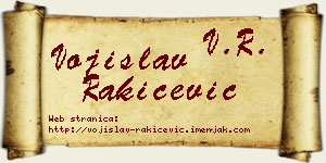 Vojislav Rakićević vizit kartica